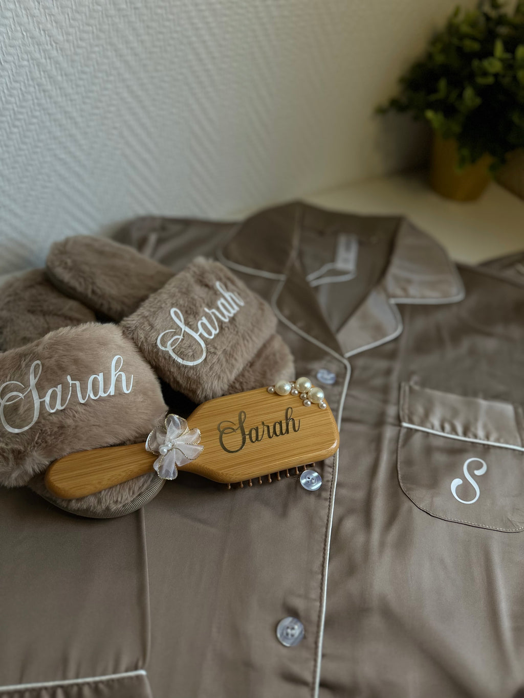 Coffret pyjama marron