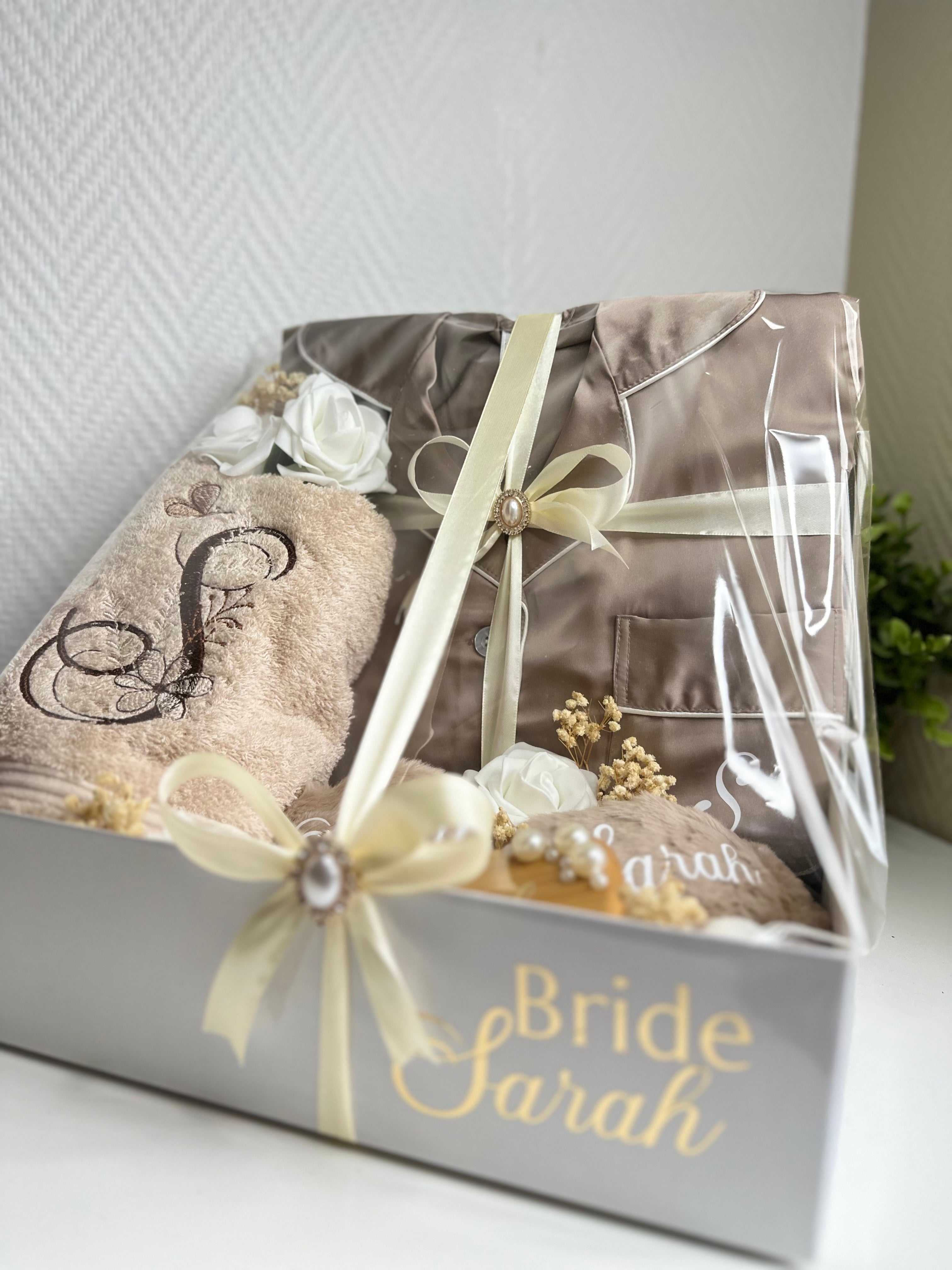 Coffret pyjama marron