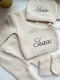 Ensemble bébé en maille brodé