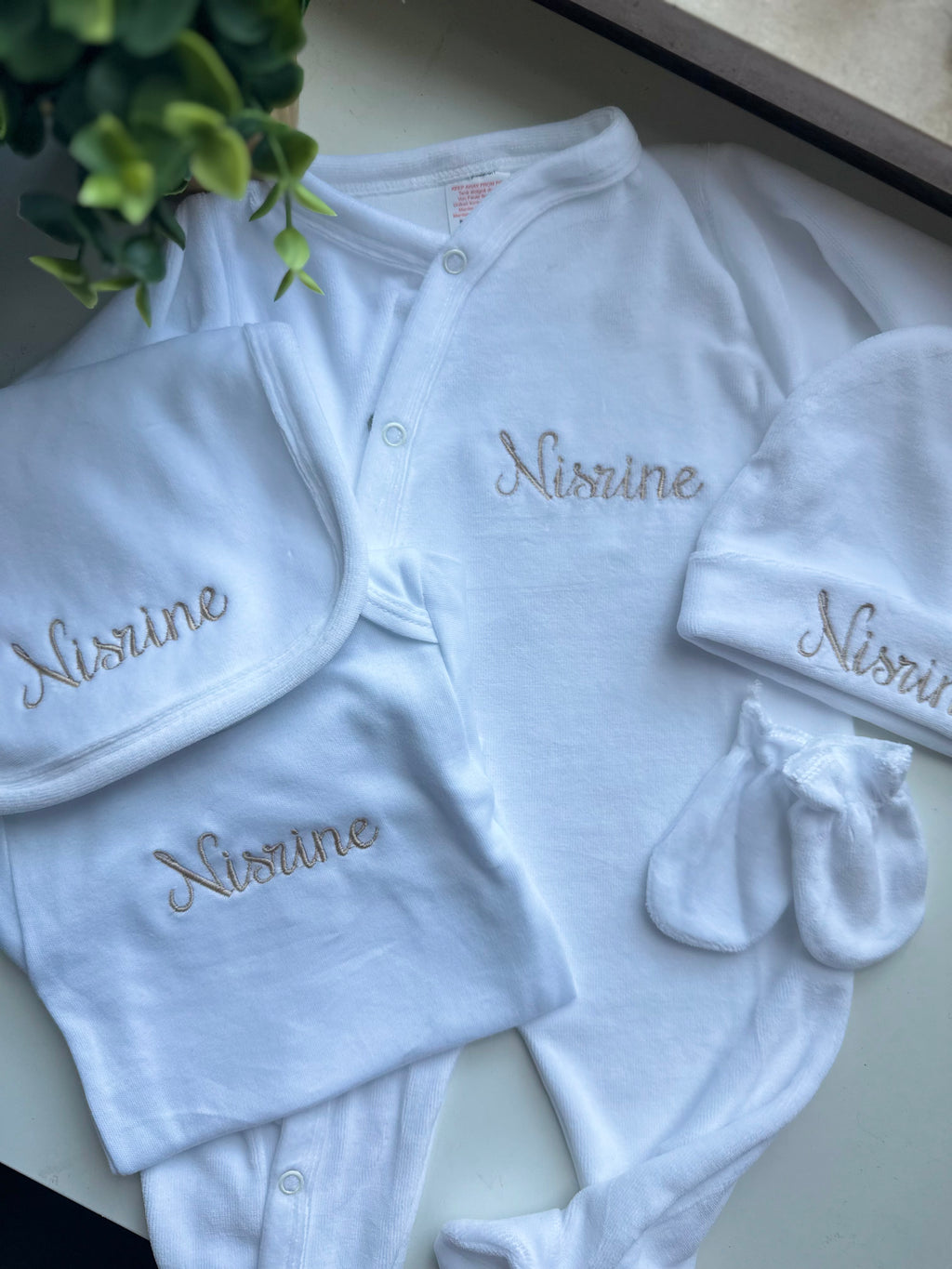 Pyjama bébé 5 pièces brodé