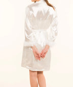 Peignoir plume et nuisette