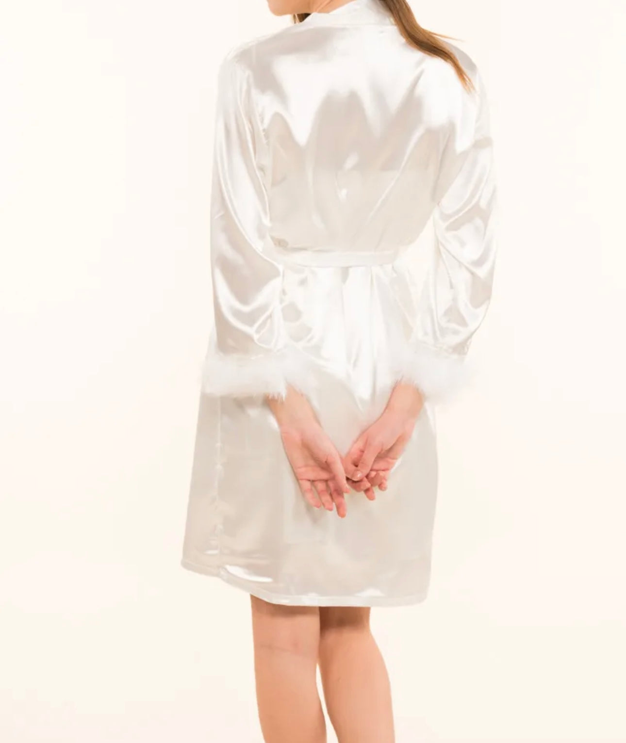 Peignoir plume et nuisette